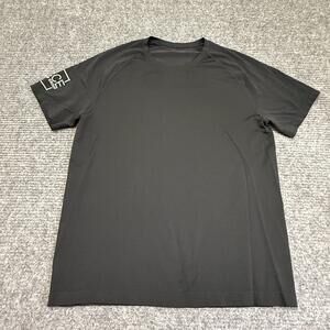 Lululemon Shirt Mens Small Black Short Sleeve Performance Relentless Tee